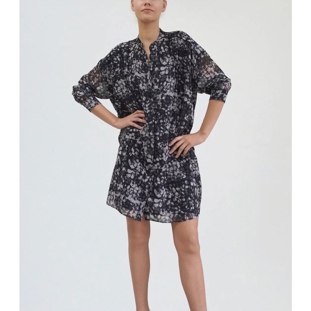 Religion Pyrite Dress Still Print black and grey